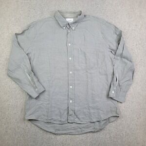 Billy Reid Light Gray Casual Button-Down Shirt